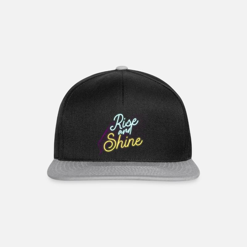 Rise and shine - Snapback Cap - Schwarz/Grau