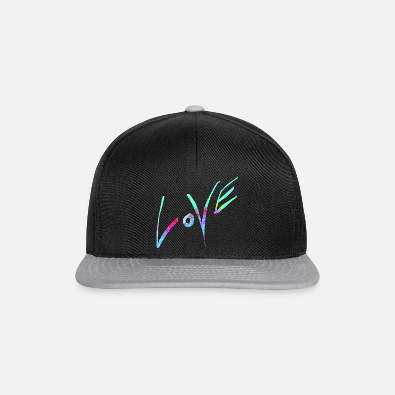 Liebe - Snapback Cap - Schwarz/Grau