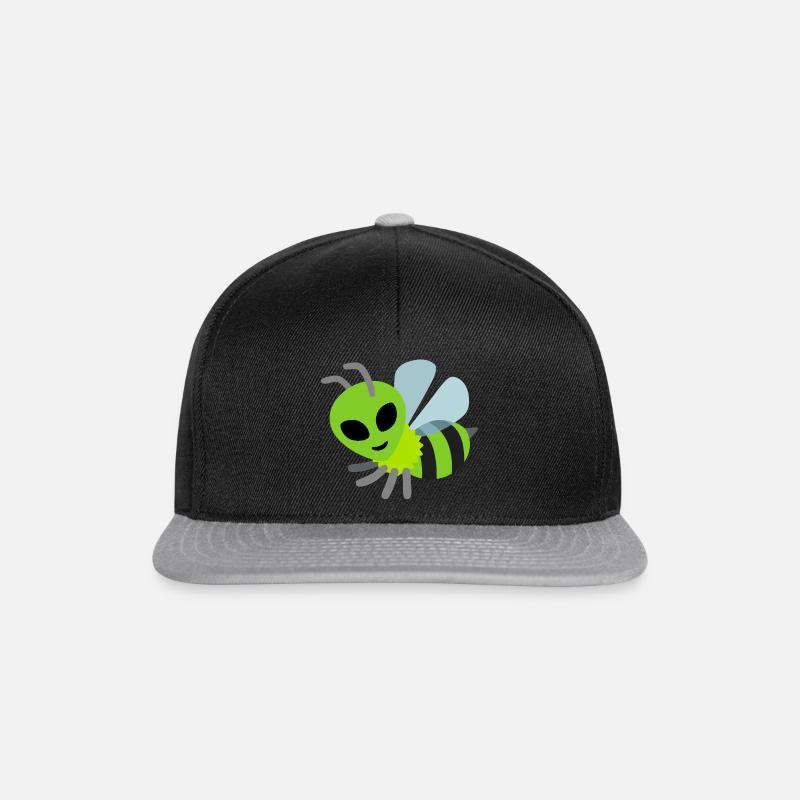 Alien bee - Abeille alien - Casquette snapback - noir/gris