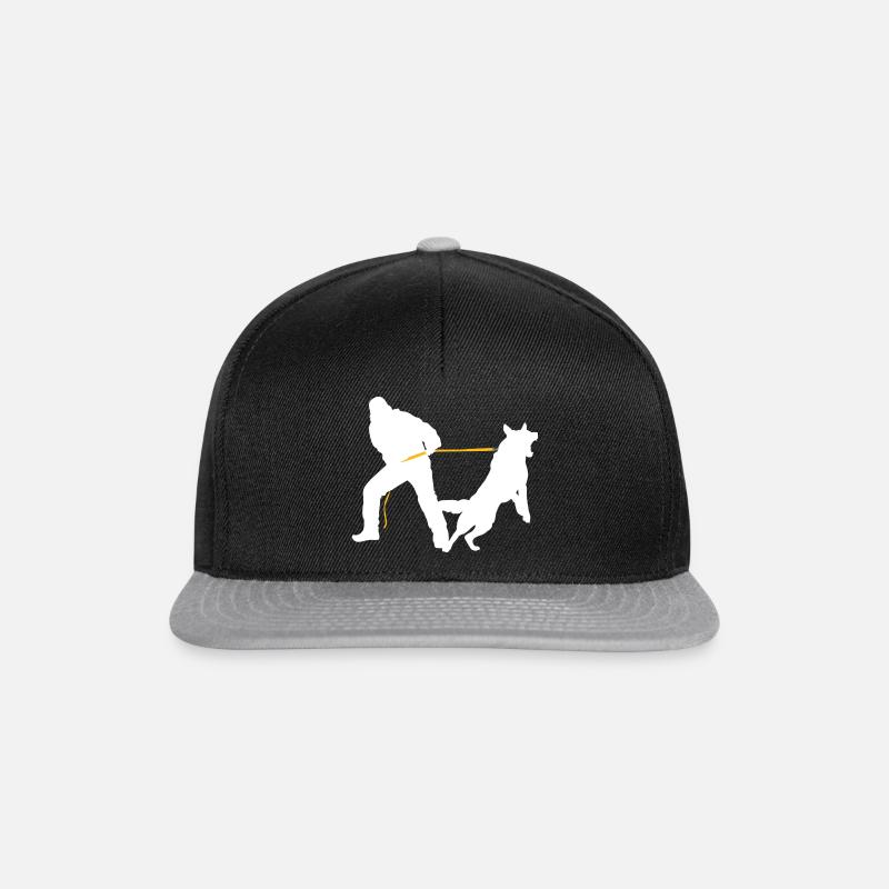 Handler and dog - Snapback Cap - black/grey