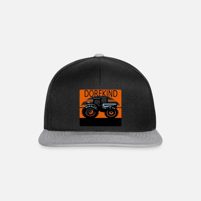 Dorfkind - Snapback Cap - Schwarz/Grau