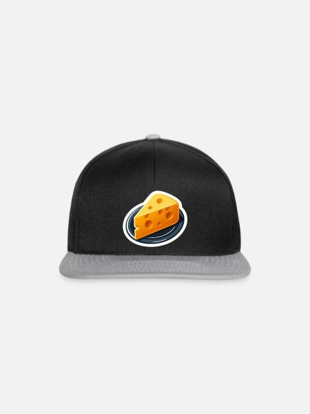 Alles Käse - Snapback Cap - Schwarz/Grau