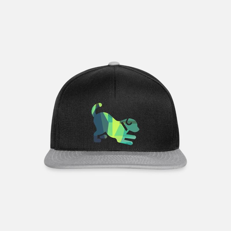 Hund - Snapback Cap - Schwarz/Grau