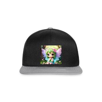 Fée by H - Casquette snapback - noir/gris - Devant