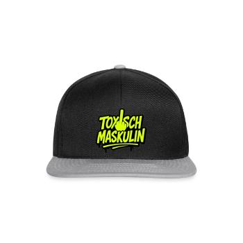 Toxisch Maskulin - Snapback Cap - Schwarz/Grau - Vorne