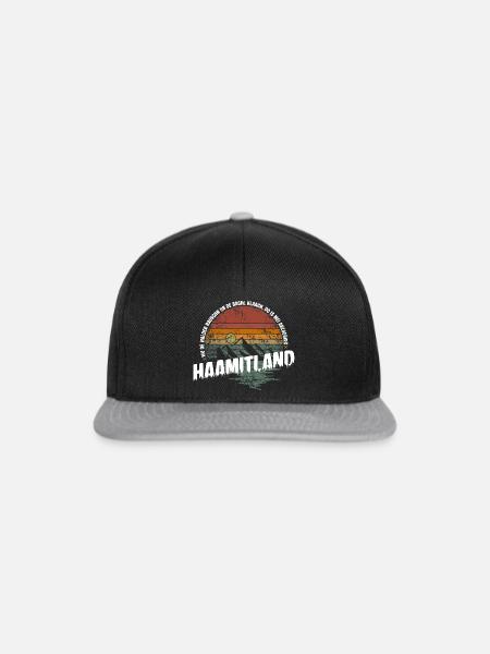 Heimatland Erzgebirge - Snapback Cap - Schwarz/Grau