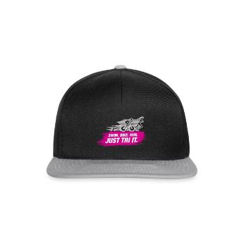 Swim. Vélo. Exécuter. Juste le tri. - Triathlon femmes - Casquette snapback - noir/gris - Devant
