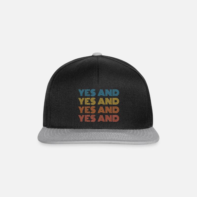 Yes And - Snapback Cap - Schwarz/Grau