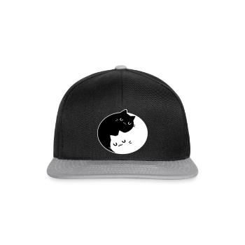 Chat souriant de Ying Yang - Karma - Casquette snapback - noir/gris - Devant