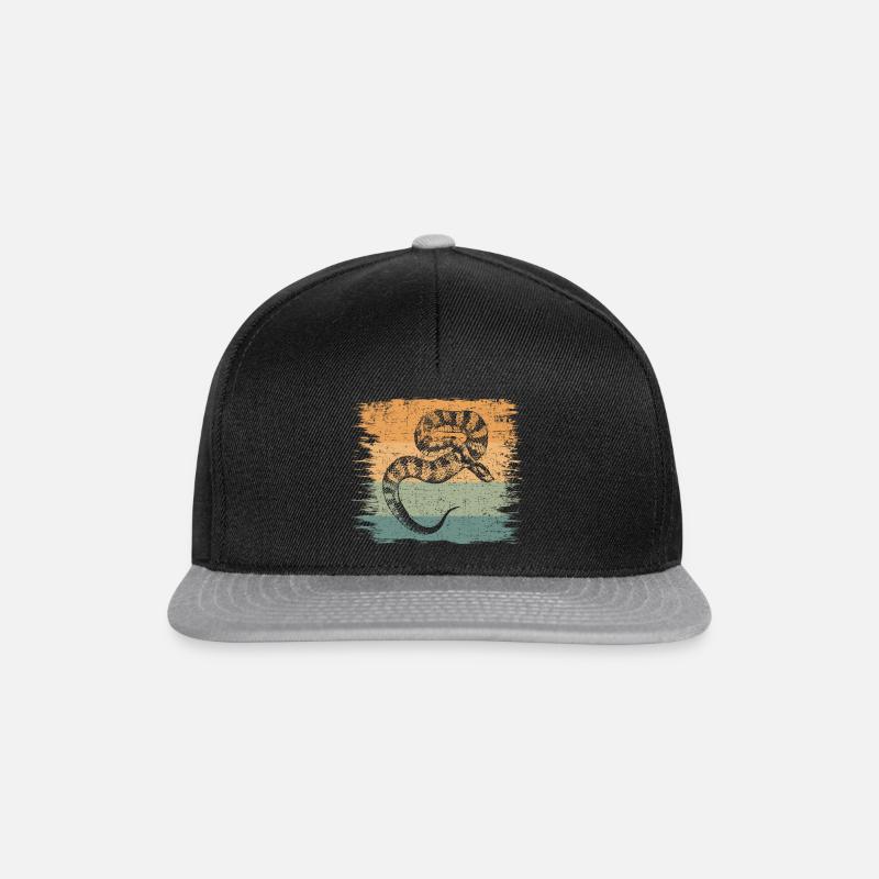 Serpent - Casquette snapback - noir/gris