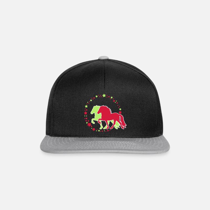 Tölter Sterne - Snapback Cap - Schwarz/Grau