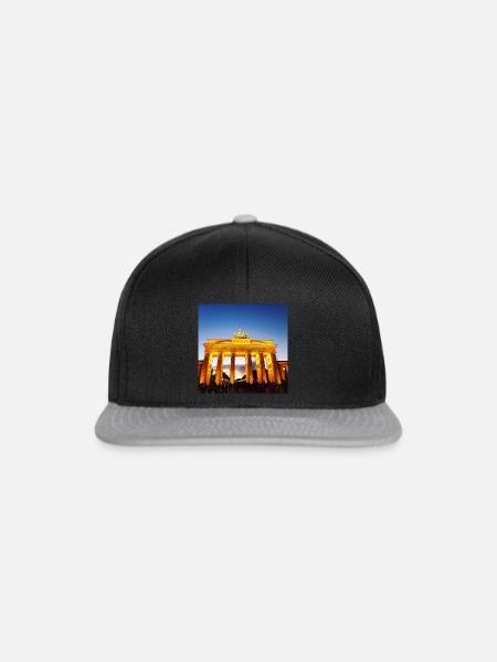 Das Brandenburger Tor - Snapback Cap - Schwarz/Grau