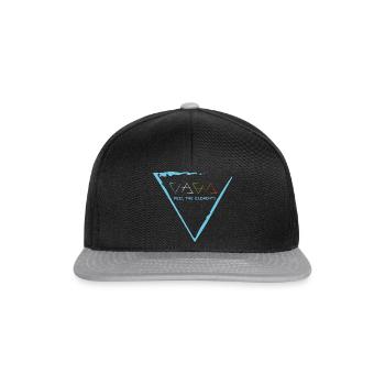 Clan Silure Wear - Design "Feel The Elements" - Snapback Cap - Schwarz/Grau - Vorne