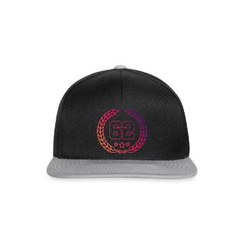 62 Couronne numérique - Casquette snapback - noir/gris - Devant