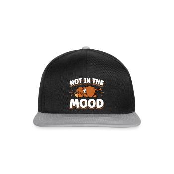 Scottish Highland Cattle Cow - Snapback Cap - Schwarz/Grau - Vorne