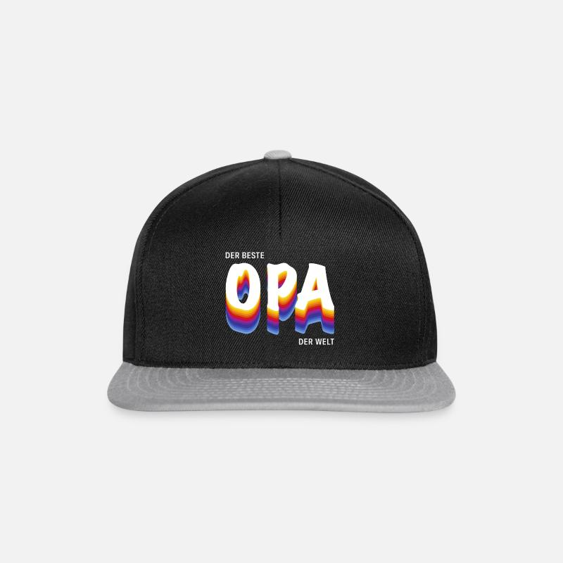 der beste Opa der Welt - Snapback Cap - Schwarz/Grau