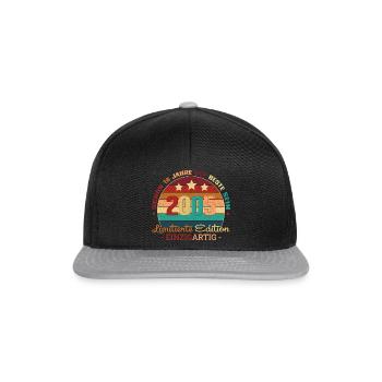 18th birthday Young girls 18 years 2005 funny - Snapback Cap - black/grey - Front