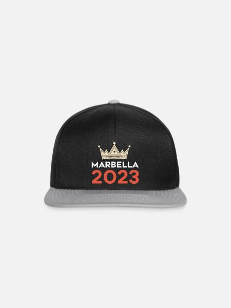 Marbella 2023 - Snapback Cap - Schwarz/Grau