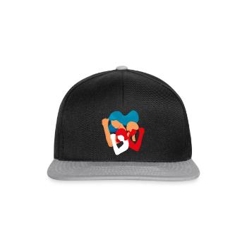 Girls and Women Unity Power in Diversity feminist - Snapback Cap - black/grey - Front