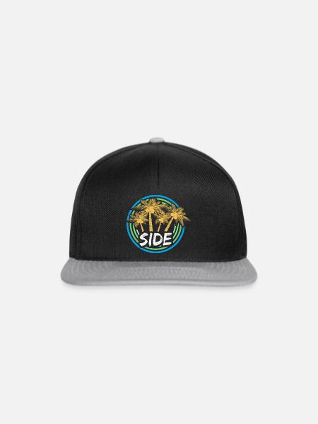 Side - Snapback Cap - Schwarz/Grau