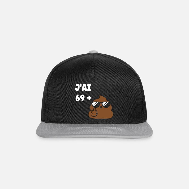 69 plus 1 - Snapback Cap - Schwarz/Grau
