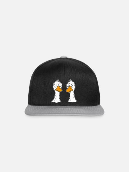 Dumme Gänse - Snapback Cap - Schwarz/Grau