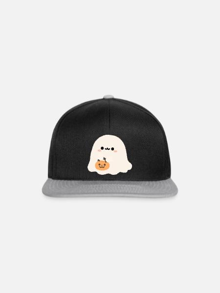 Süßer Geist mit Kürbis-Kumpel - Snapback Cap - Schwarz/Grau