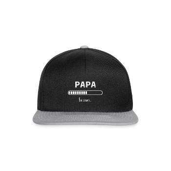 Futur papa - Casquette snapback - noir/gris - Devant