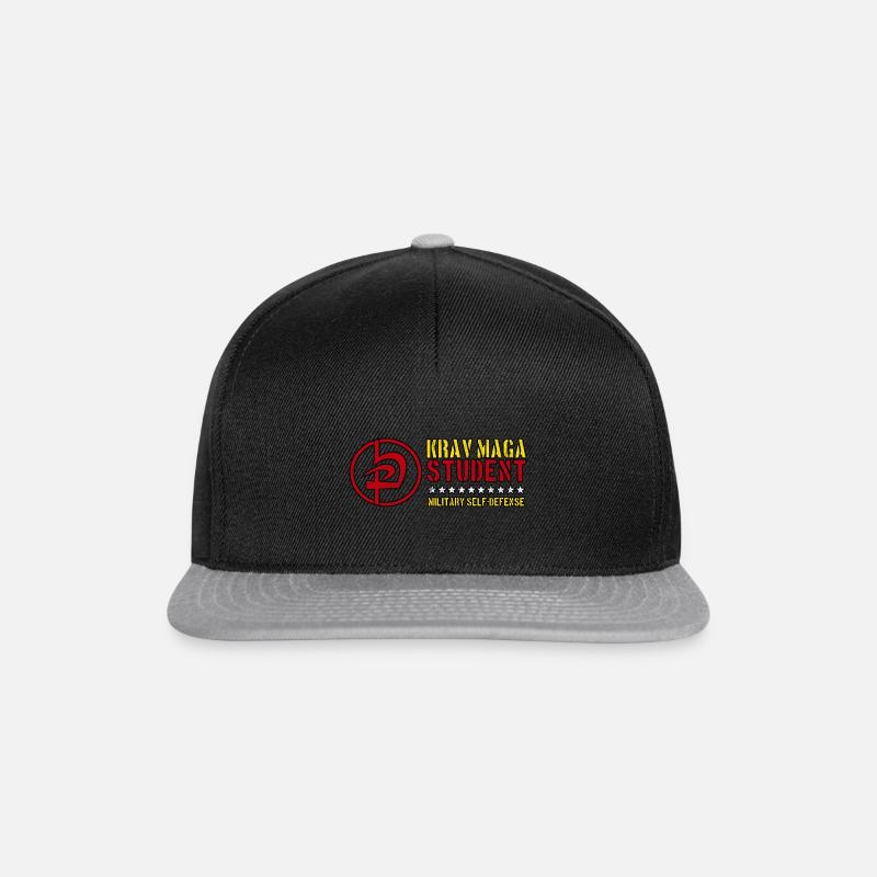 Krav Maga Schüler Kampfkunst Verteidigung Persönliches - Snapback Cap - Schwarz/Grau