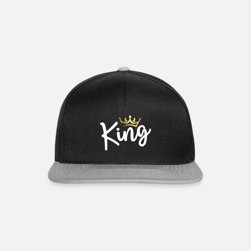 king - Snapback Cap - black/grey