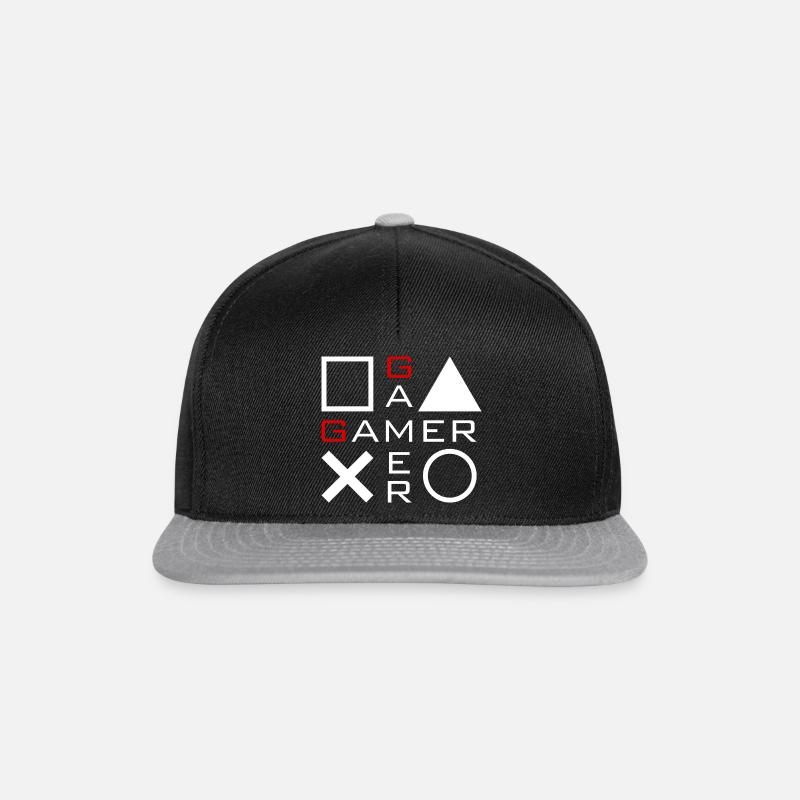 Gamer - Snapback Cap - Schwarz/Grau