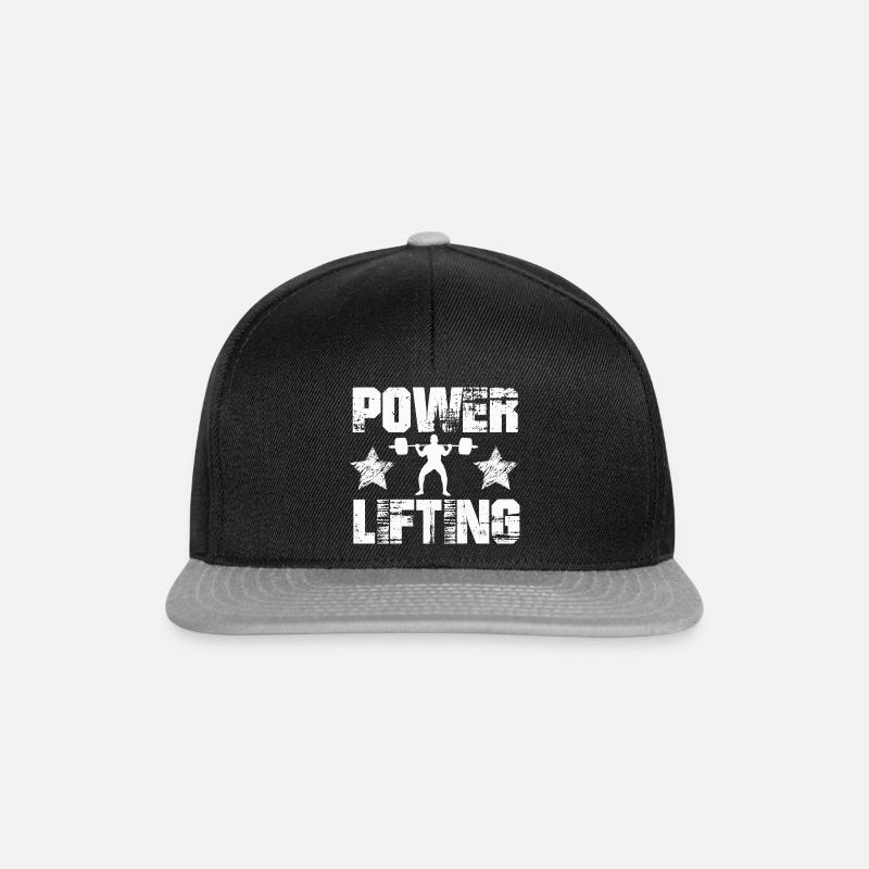 Power Lifting Kraftsport Gift Idea - Snapback Cap - black/grey