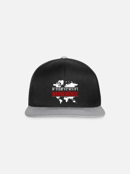 Warnemünde - Snapback Cap - Schwarz/Grau