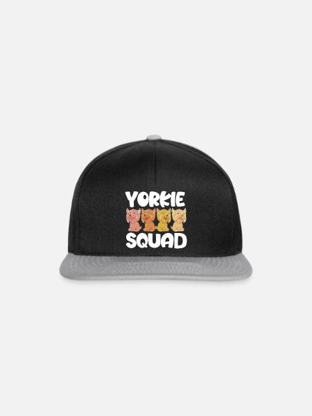 Yorkshire Terrier - Snapback Cap - Schwarz/Grau