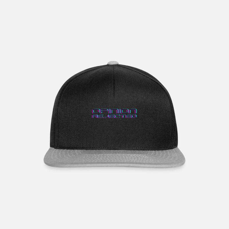 Opinion Rejected! - Snapback Cap - black/grey