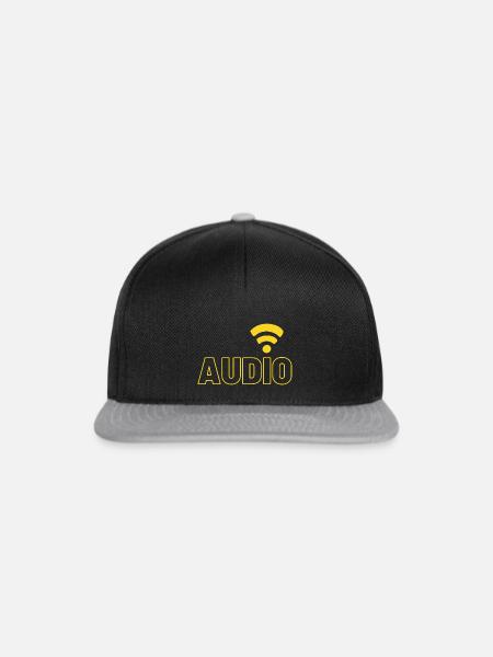 audio - Snapback Cap - Schwarz/Grau