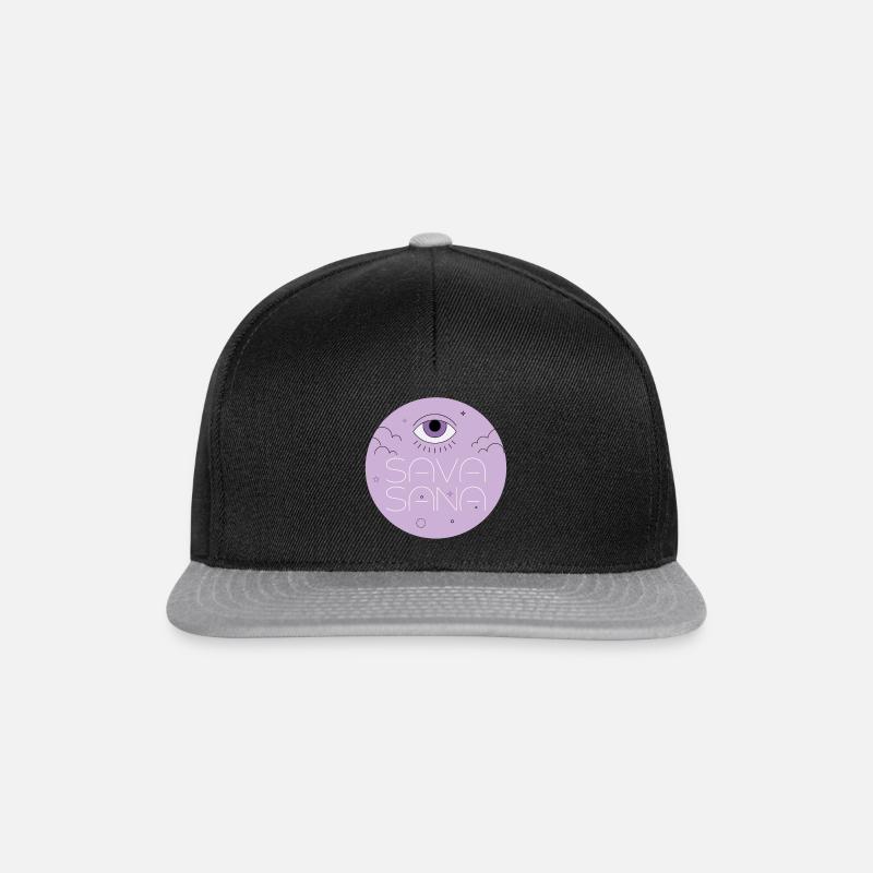 HERE FOR THE SAVASANA - Snapback Cap - black/grey