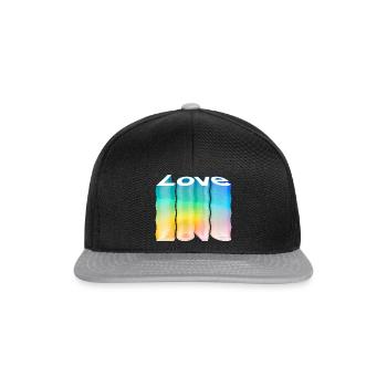 Amour - Casquette snapback - noir/gris - Devant