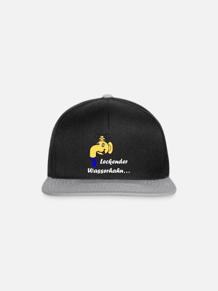 Leckender Wasserhahn - Snapback Cap - Schwarz/Grau