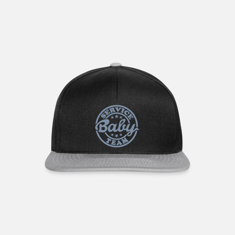 Baby Service Team (Stempel) - Snapback Cap - Schwarz/Grau