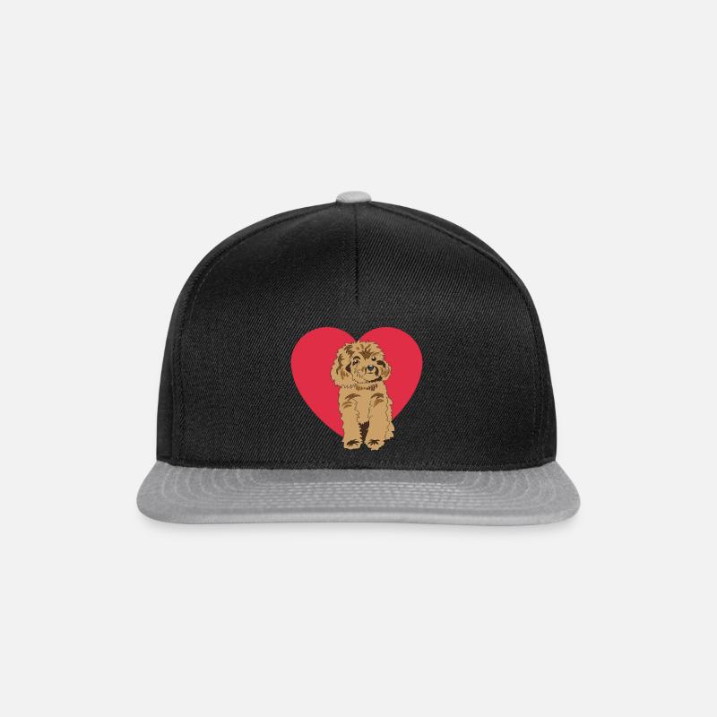 Pudel - Snapback Cap - Schwarz/Grau