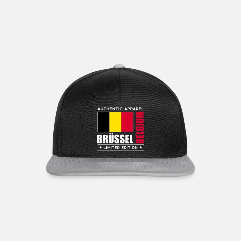 Brüssel - Snapback Cap - Schwarz/Grau