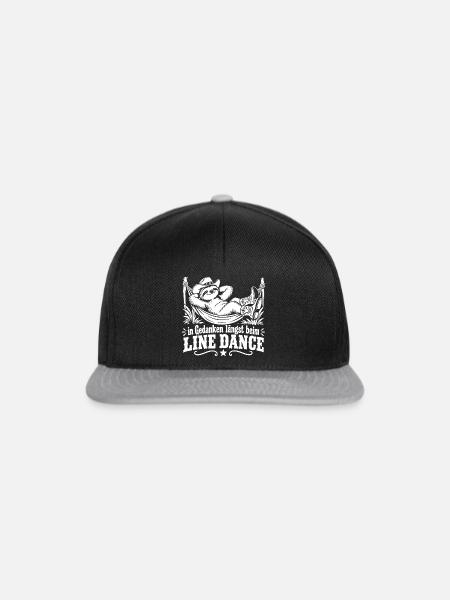 Gedanken beim Line Dance - Snapback Cap - Schwarz/Grau