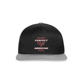 Je ne suis pas - Casquette snapback - noir/gris - Devant