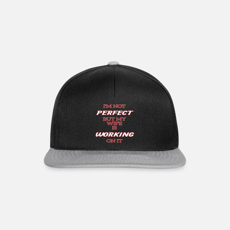 I'm Not - Snapback Cap - Schwarz/Grau