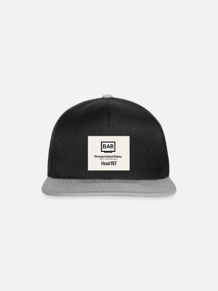 BAR Kopf REF - Snapback Cap - Schwarz/Grau