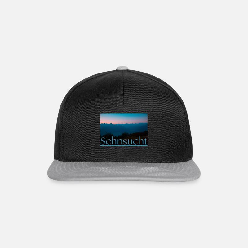 Sehnsucht - Snapback Cap - Schwarz/Grau