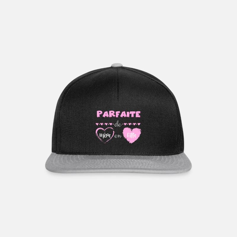Parfaite de mère en fille - Casquette snapback - noir/gris