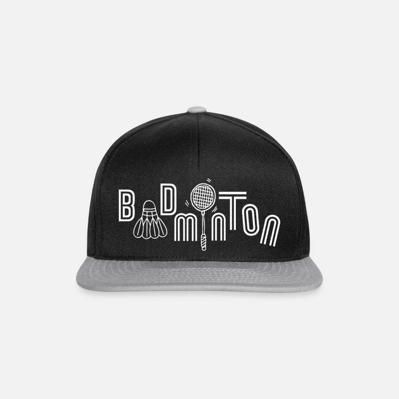 Badminton - Snapback Cap - Schwarz/Grau