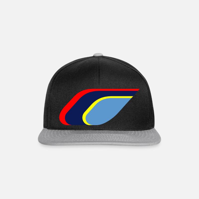 flamme pts - Casquette snapback - noir/gris